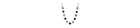 2028 Black Crystal Flower Collar Necklace