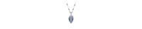 2028 Blue Moonstone Crystal Pendant Necklace