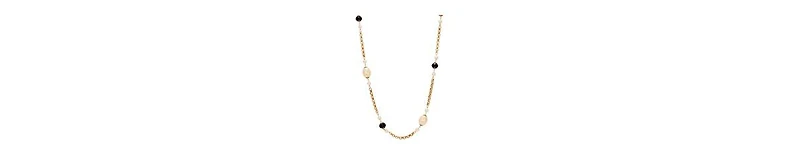 2028 Faux Cultivated Pearl Blue Glass Bead Long Necklace
