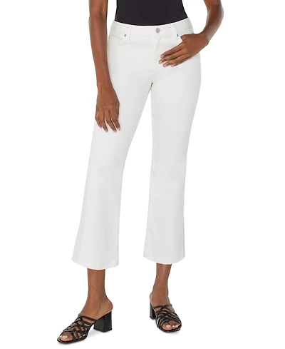 Liverpool Los Angeles Petite Hannah Cropped Flare Jeans