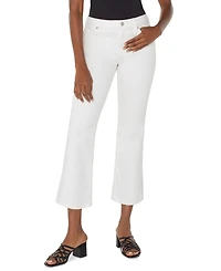 Liverpool Los Angeles Petite Hannah Cropped Flare Jeans