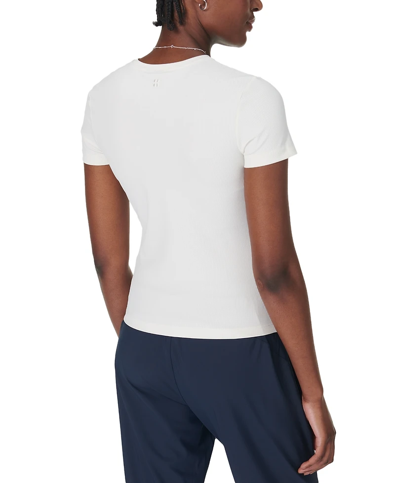 Sweaty Betty Women's Explorer Ribbed Crewneck Compression T-Shirt