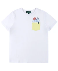 B By Brooks Brothers Big Boys Fly High Graphic Pocket T-Shirt
