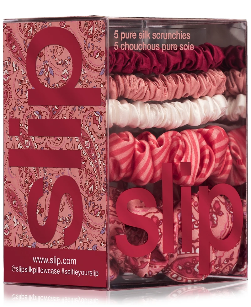 Slip 5-Pc. Pure Silk Assorted Scrunchies Set