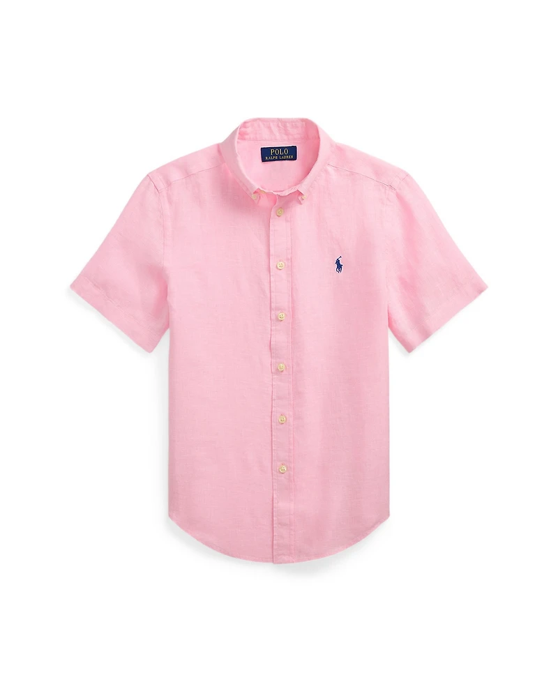 Polo Ralph Lauren Big Boys Linen Short Sleeve Shirt