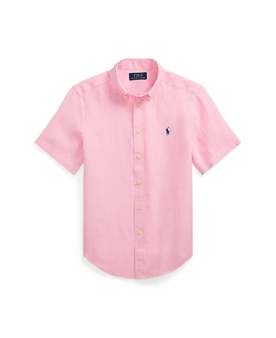 Polo Ralph Lauren Big Boys Linen Short Sleeve Shirt