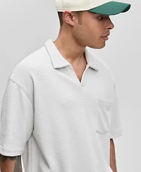 Mode of One Men's Textured Knit Polo Shirt, Exclusively at Macy's
