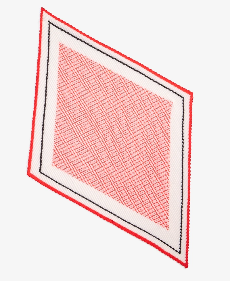 On 34th Pleated Geo-Dot Square Scarf, Exclusively at Macy's