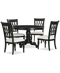 Daria 5-Pc. Dining Set (Round Table & 4 Side Chairs