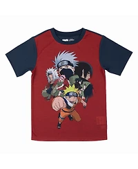 Naruto Boys Youth 3-Piece Sleep Set with Tee Shirt, Shorts, and Pants