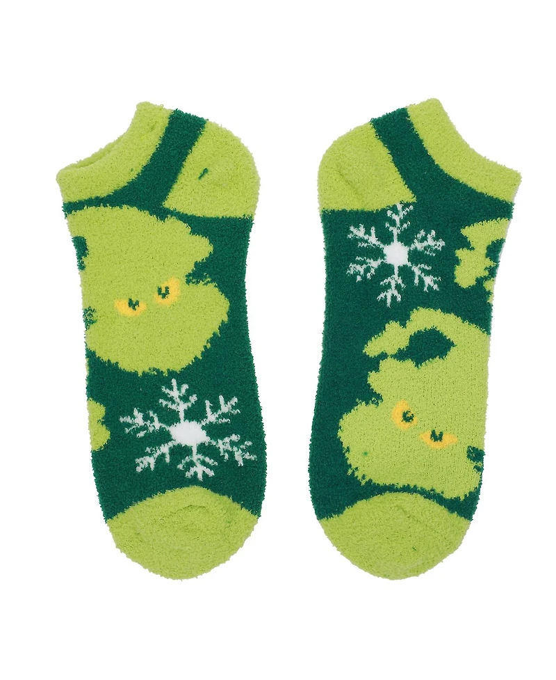 The Grinch Women's Chenille Adult Ankle Socks (Pack of 3)
