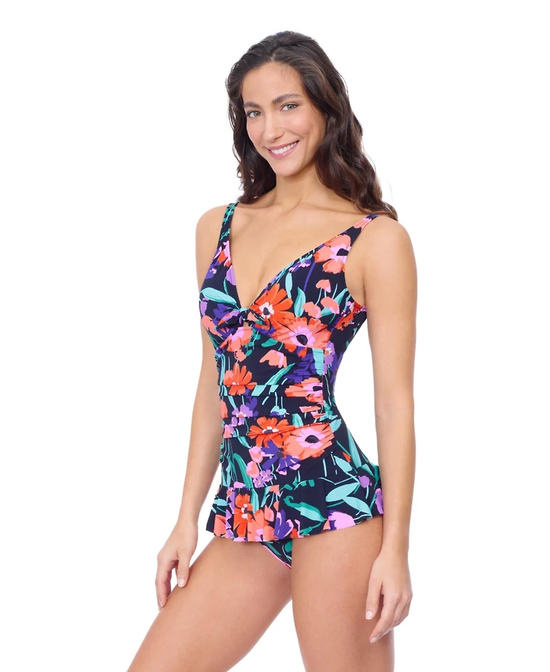 Profile by Gottex Women's Marguerite V Neck Swimdress