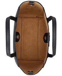 Lauren Ralph Lauren Pebbled Leather Small Cameryn Tote Bag