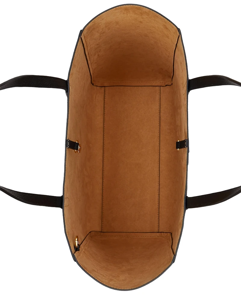 Lauren Ralph Pebbled Leather Extra-Large Cameryn Tote Bag