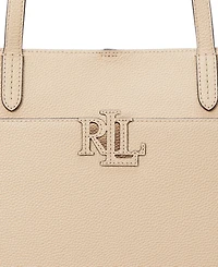 Lauren Ralph Pebbled Leather Extra-Large Cameryn Tote Bag