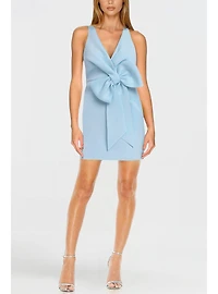 Womens The Amelia Ivory Bow Front Mini Dress