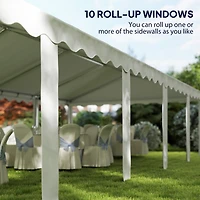 Outsunny 16.5' x 33' Party Tent Canopy with Removable Sidewalls,