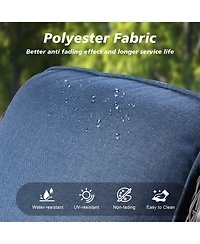 Xizzi 2-Piece Outdoor Patio Furniture Set with High Back Chairs, All Weather Wicker Conversation for Garden and Backyard