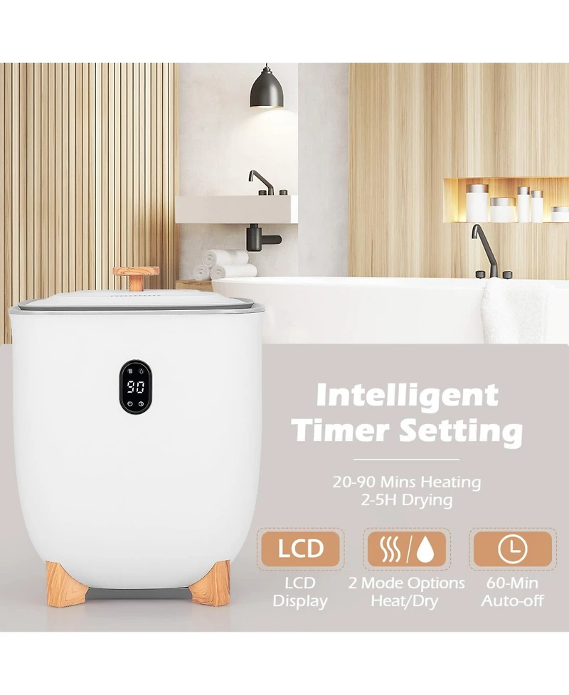 20L Towel Warmer Bucket with Ptc Air Heater for Rapid and Even Heating