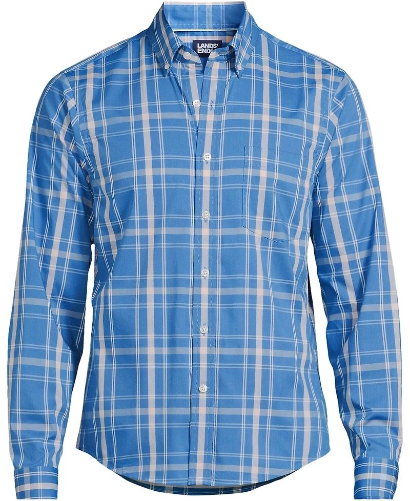 Lands' End Big & Tall Long Sleeve Travel Kit Shirt