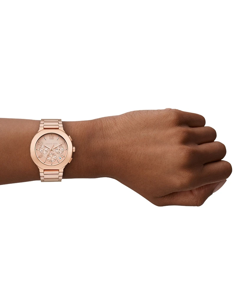 Michael Kors Women's Gramercy Chronograph Rose Gold-Tone Stainless Steel Watch, 40mm
