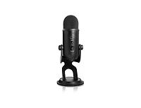 Blue Microphones Yeti Usb Microphone (Blackout) with Boom Arm & Mount Bundle