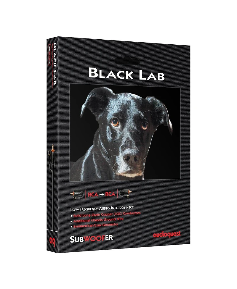 AudioQuest Black Lab Rca Male to Rca Male Subwoofer Cable - 6.56 ft. (2m)
