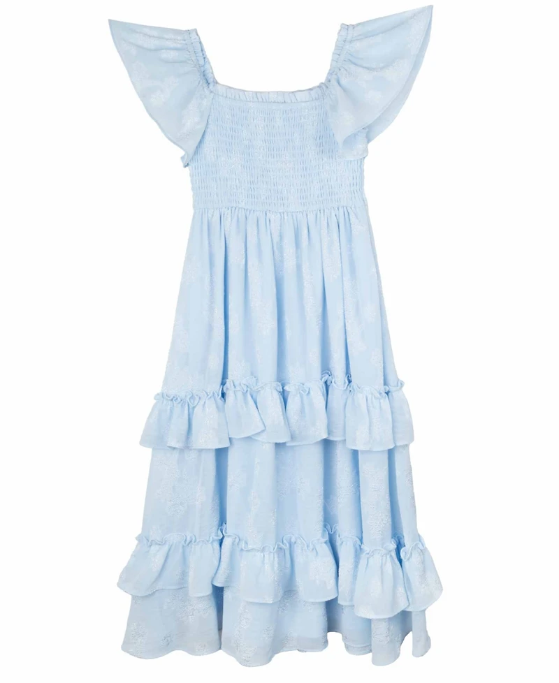 Rare Editions Little and Toddler Girls Floral Chiffon Dress