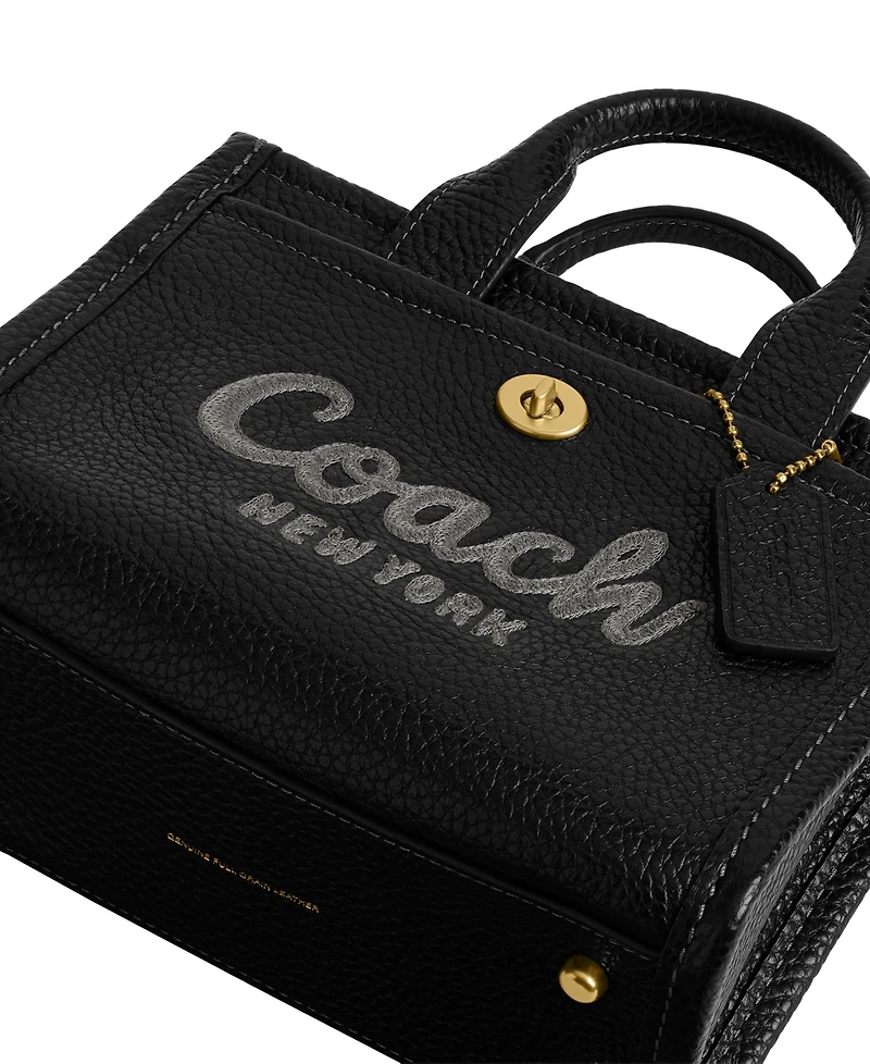 Coach Mini Leather Cargo Tote Bag 20