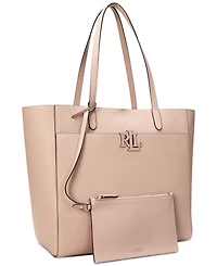 Lauren Ralph Lauren Pebbled Leather Extra-Large Cameryn Tote Bag