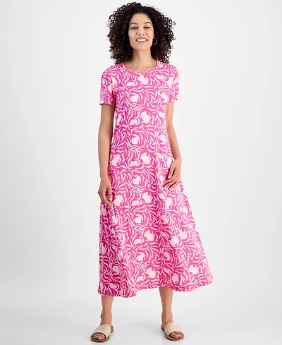 Style & Co Petite T-Shirt Midi Dress, Exclusively at Macy's