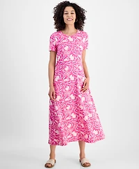 Style & Co Petite T-Shirt Midi Dress, Exclusively at Macy's