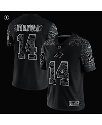 Men's Nike Sam Darnold Black Carolina Panthers Rflctv Limited Jersey