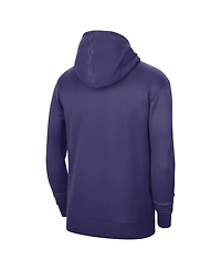 Men's and Women's Jordan Purple Charlotte Hornets 2023/24 Performance Spotlight On-Court Practice Pullover Hoodie