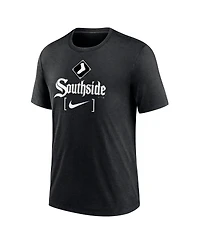 Nike Men's Heather Black Chicago White Sox City Connect Tri-Blend T-Shirt