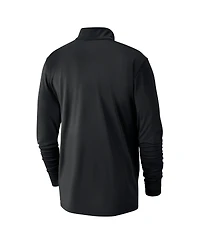 Nike Men's Black La Clippers 2024/25 City Edition Authentic Coaches Performance Half-Zip Top
