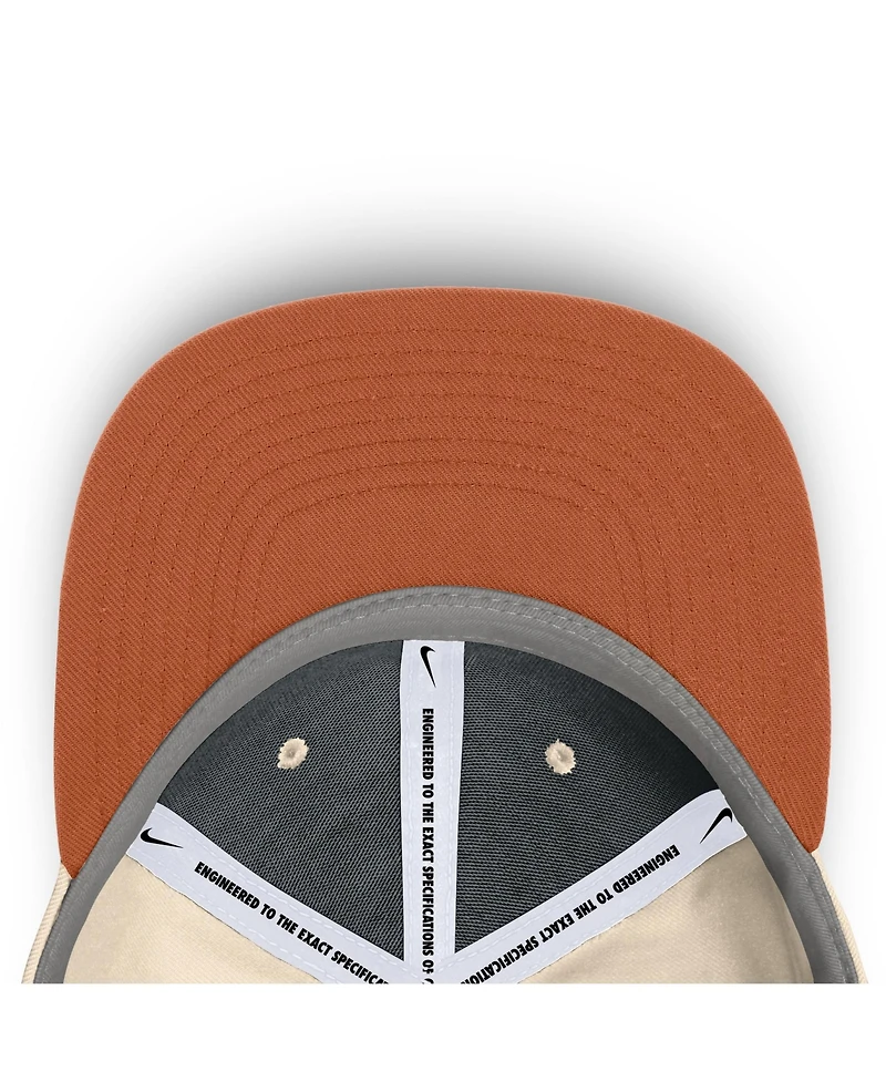Nike Men's Natural Texas Longhorns Primetime True Performance Fitted Hat