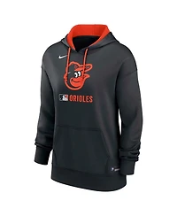 Nike Women's Black Baltimore Orioles Authentic Collection Performance Pullover Hoodie