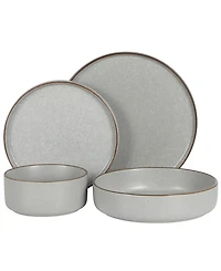 Gibson Elite Gelston Stoneware Matte Reactive Glaze 16 Pc. Dinnerware Set, Service for 4