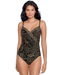 Miraclesuit Women's Petal Pusher Gali Underwire One Piece Swimsuit