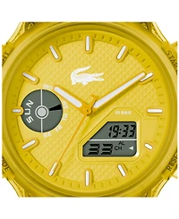 Lacoste Men's LC33 Yellow Silicone Strap Watch, 45mm