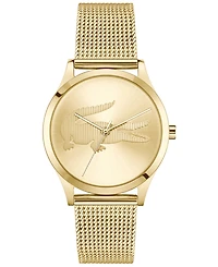 Lacoste Women's Crocodelle Gold Tone Stainless Steel Mesh Bracelet Watch