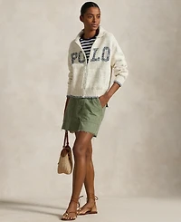 Polo Ralph Lauren Women's Logo Shawl-Collar Full-Zip Cardigan