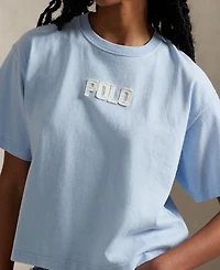 Polo Ralph Lauren Women's Logo Cotton Jersey Crewneck Tee