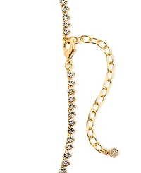 On 34th Gold-Tone Graduated Crystal Collar Necklace, 15" + 3" extender, Created for Macy's