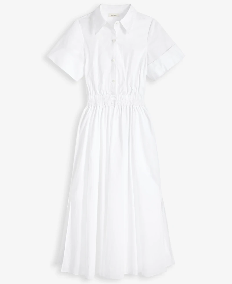 On 34th Women's Cotton Midi Shirtdress, Exclusively at Macy's