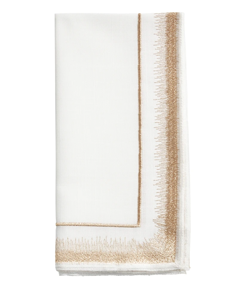 Saro Lifestyle Elegant Embroidery Detail Napkin