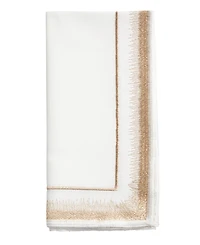 Saro Lifestyle Elegant Embroidery Detail Napkin