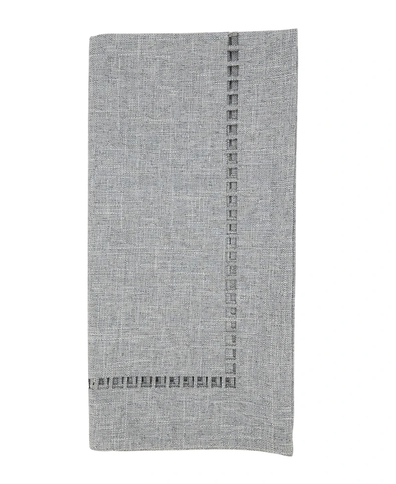 Saro Lifestyle Laser-Cut Hemstitch Napkin, Set of 4