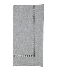 Saro Lifestyle Laser-Cut Hemstitch Napkin, Set of 4